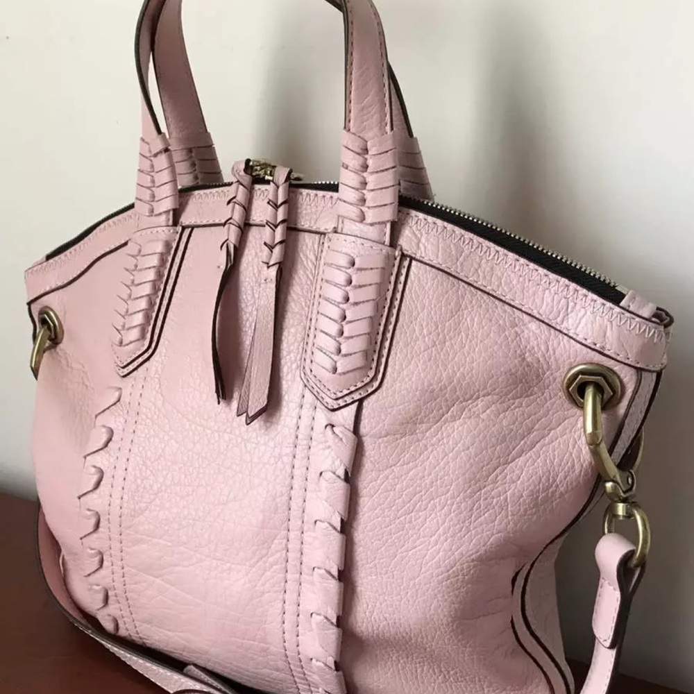 Like new YANY leather bag with body strap, used once. No pets or smoking home